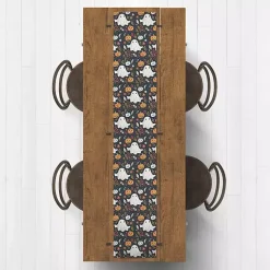 Halloween>Kirklands Home Ghosts and Pumpkins Halloween Table Runner, 90 in.