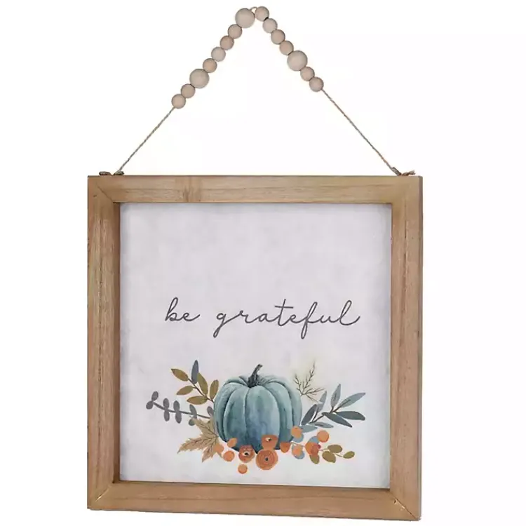 Fall>Kirklands Home Give Thanks & Be Grateful Wall Plaques, Set of 2
