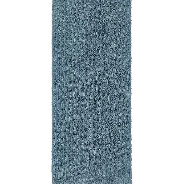 Kirklands Home Glacier Lofty Pile Chenille Bath Mat, 45 in. Blue Best