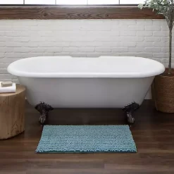 Kirklands Home Glacier Lofty Pile Chenille Bath Mat, 45 in. Blue Best