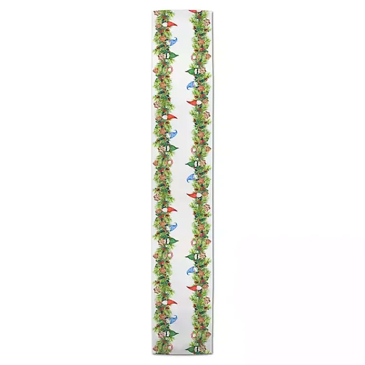 Kirklands Home Gnome and Cookies Twill Table Runner, 72 in. Multi New