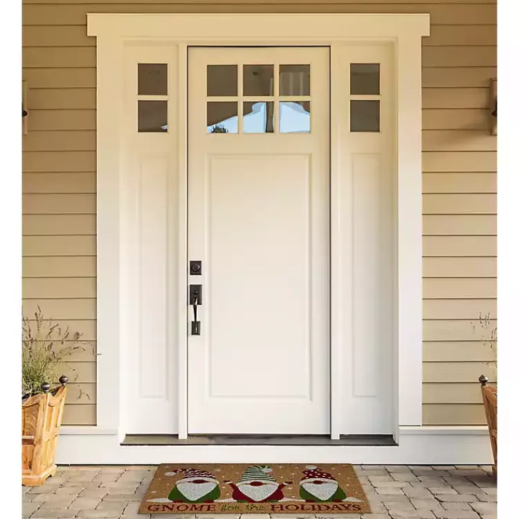 Outdoor Christmas Decorations>Kirklands Home Gnome For The Holidays Christmas Doormat