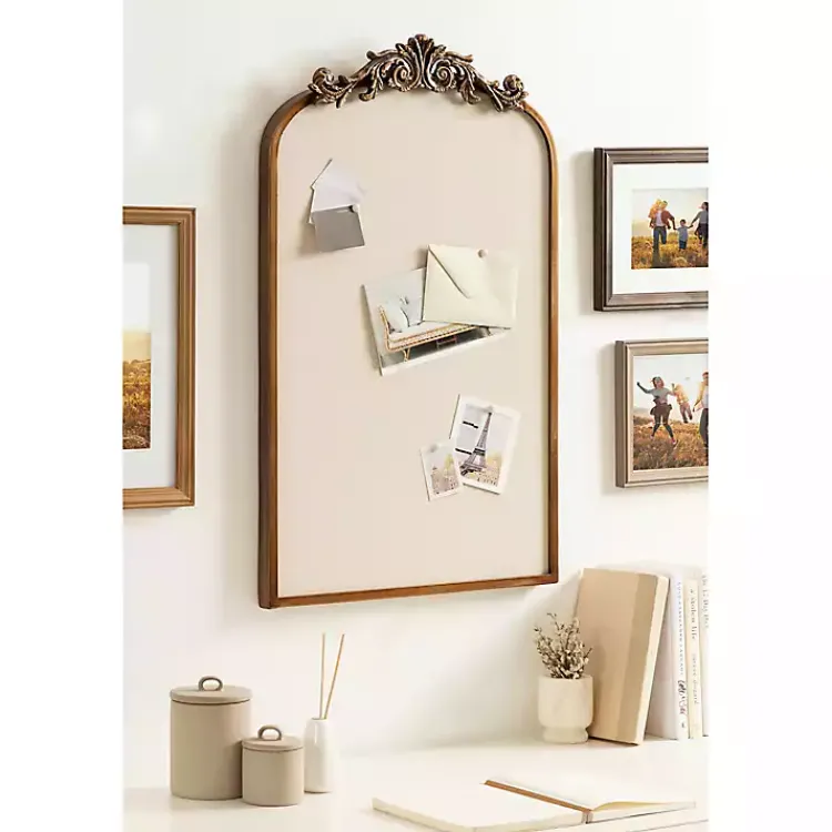 Memo & Chalkboards>Kirklands Home Arch Framed Arendall Pinboard Gold