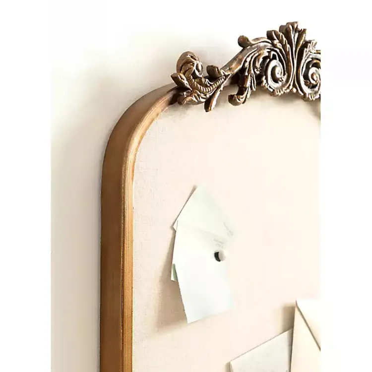Memo & Chalkboards>Kirklands Home Arch Framed Arendall Pinboard Gold