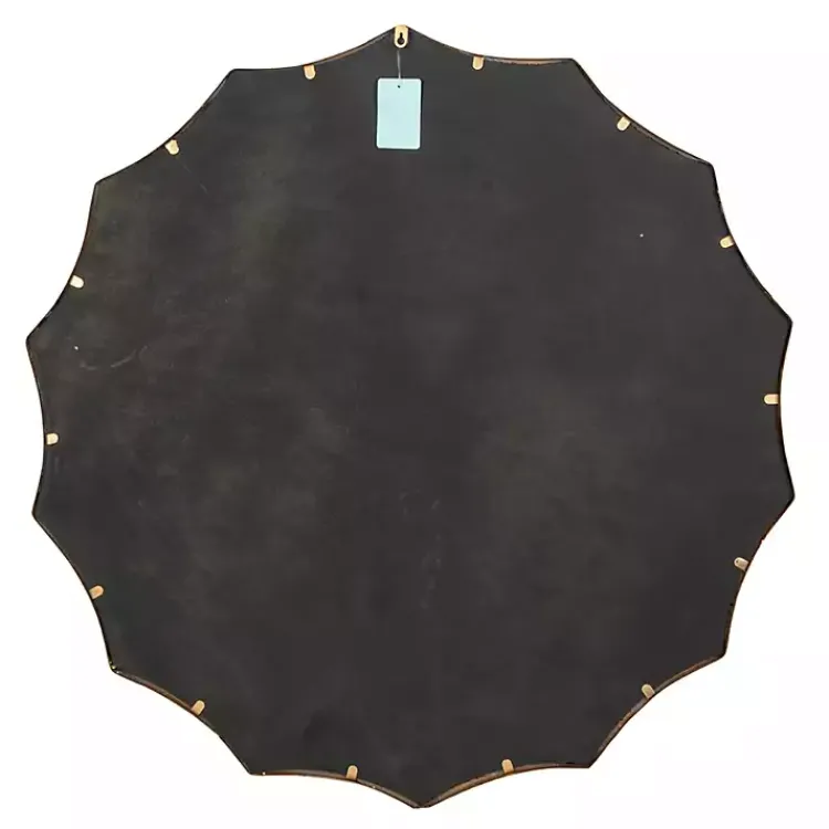 Kirklands Home Gold Curved Sunburst Wall Mirror Outlet
