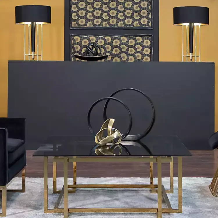 Statues & Figurines>Kirklands Home Metal Abstract Knot Sculpture Gold
