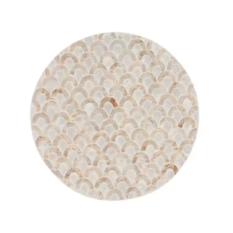 Kirklands Home Gold Metal and Capiz Shell Top Accent Table Online
