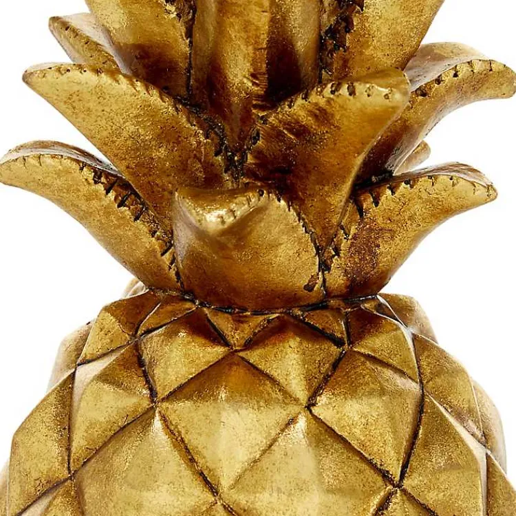 Statues & Figurines>Kirklands Home Pineapple Statue Gold