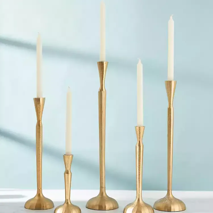 Candle Holders>Kirklands Home Slim Taper Candle Holder, 8 in. Gold