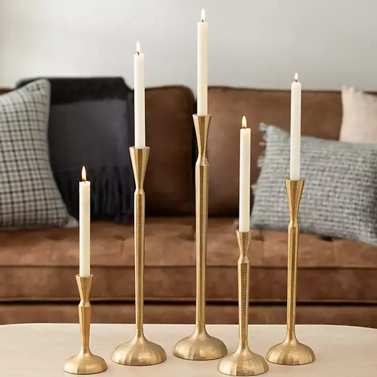 Candle Holders>Kirklands Home Slim Taper Candle Holder, 8 in. Gold