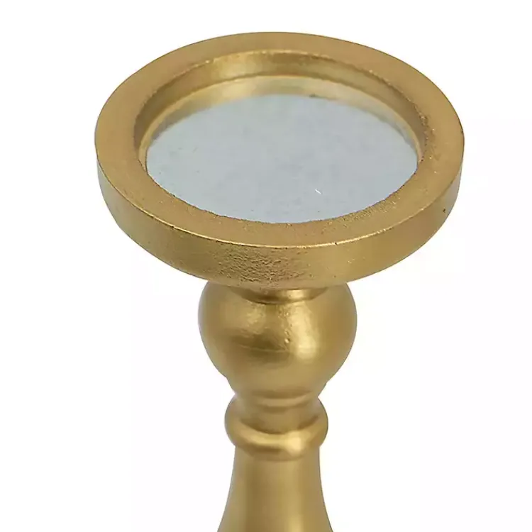 Candle Holders>Kirklands Home Wood Spindle Taper Candle Holders, Set of 5 Gold