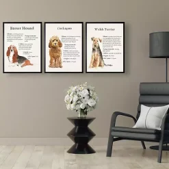 Kirklands Home Golden Cockapoo Facts Framed Wall Plaque Outlet