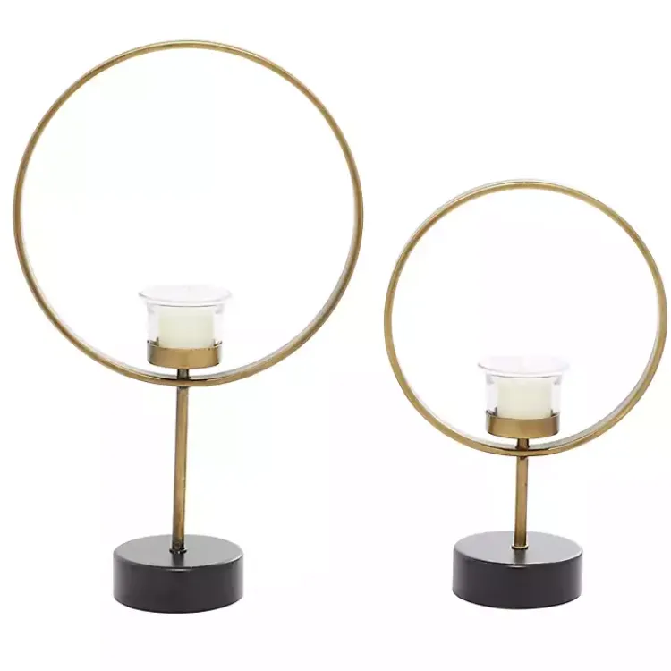 Candle Holders>Kirklands Home Golden Halo 2-pc. Candle Holder Set