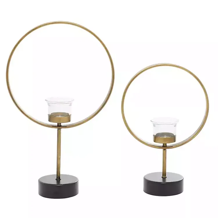Candle Holders>Kirklands Home Golden Halo 2-pc. Candle Holder Set