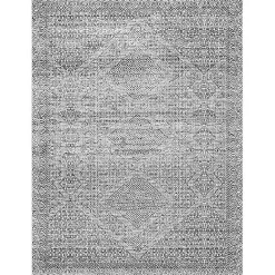 Kirklands Home Gray Abstract Pattern Washable Area Rug, 4x6 Clearance