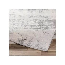 Kirklands Home Gray Abstract Woven Area Rug, 6x9 New