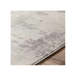 Kirklands Home Gray Abstract Woven Area Rug, 7x10 New