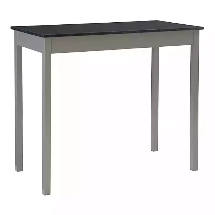 Kirklands Home Gray and Black 3-pc. Stool and Table Set Clearance