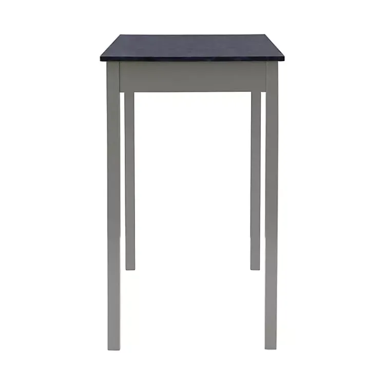 Kirklands Home Gray and Black 3-pc. Stool and Table Set Clearance