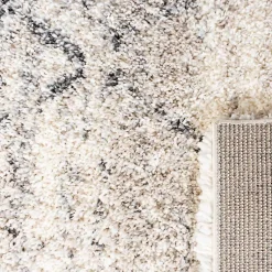 Kirklands Home Gray and Ivory Fontana Shag Area Rug, 8x10 Hot
