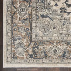 Kirklands Home and Ivory Nadia Medallion Runner, 2x10 Gray Hot