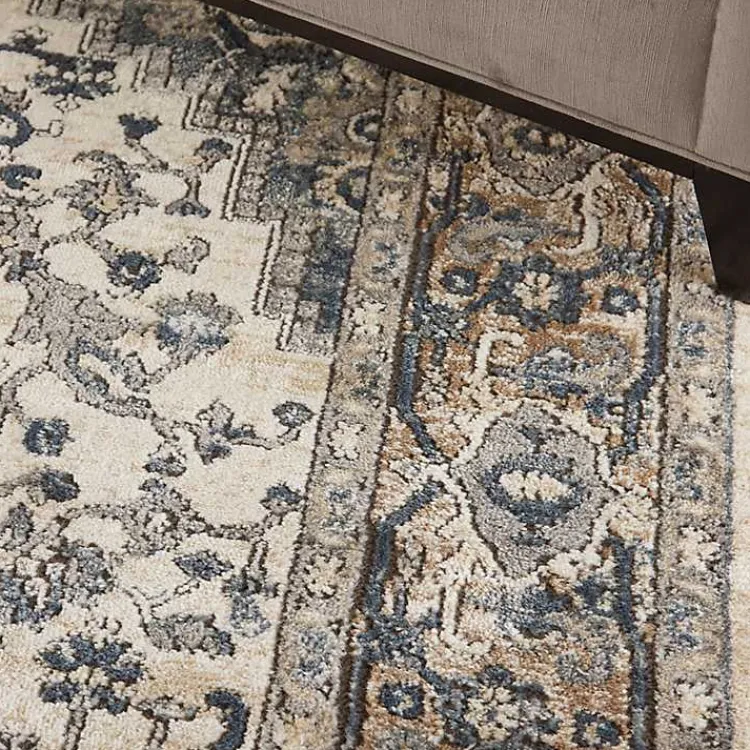 Kirklands Home and Ivory Nadia Medallion Area Rug, 4x6 Gray Online