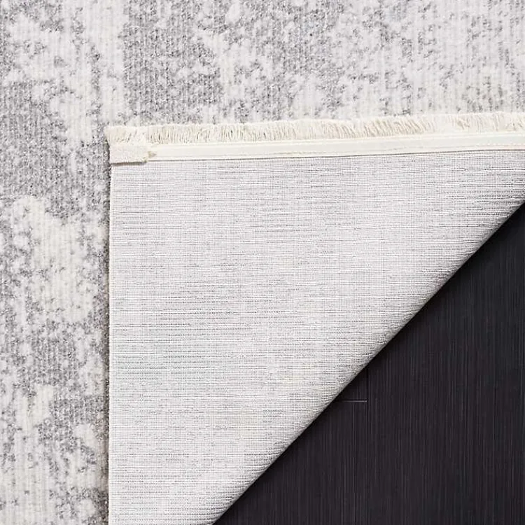 Kirklands Home Gray and Ivory Whisper Abstract Runner, 2x8 Hot