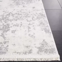 Kirklands Home Gray and Ivory Whisper Abstract Area Rug, 5x7 Outlet