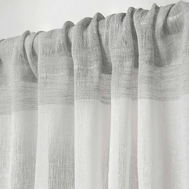 Kirklands Home Becky Curtain Panel Set, 96 in. Gray Outlet