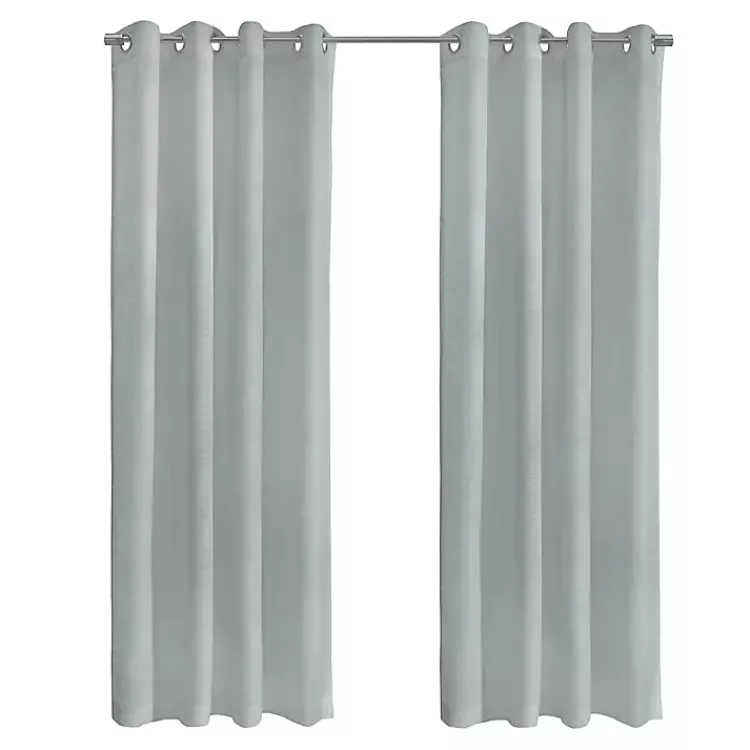 Kirklands Home Boucle Sheer Single Curtain Panel, 108 in. Gray Best