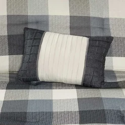 Kirklands Home Gray Buffalo Herringbone Queen 7-pc. Comforter Set Hot