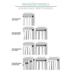 Kirklands Home Gray Button and Stripe Curtain Panel Set, 95 in. Clearance