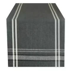 Kirklands Home Chambray French Stripe Table Runner, 108 in. Gray Hot