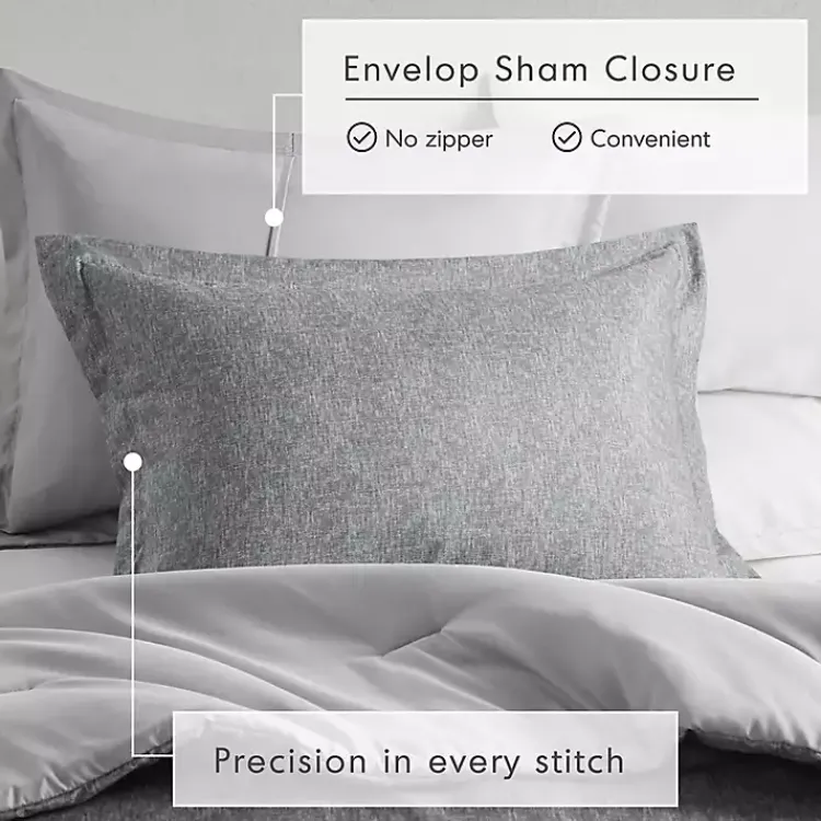 Kirklands Home Chambray 2-pc. Twin/Twin XL Comforter Set Gray Discount