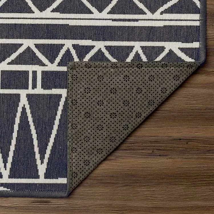Kirklands Home Gray Chelsea Geometric Washable Runner, 2x7 Outlet