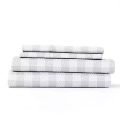 Kirklands Home Gray Country Plaid 3-pc. Twin Sheet Set Outlet