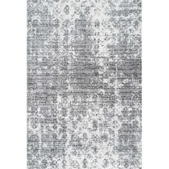 Kirklands Home Gray Distressed Power Loomed Area Rug, 10x14 Outlet