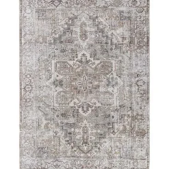 Kirklands Home Faded Embrace Washable Area Rug, 6x9 Gray