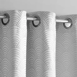Kirklands Home Fans Blackout Curtain Panel Set, 108 in. Gray