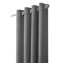 Kirklands Home Faux Suede Blackout Curtain Panel, 95 in. Gray Hot