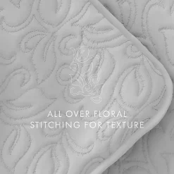 Kirklands Home Floral Stitch 3-pc. King Quilt Set Gray Online