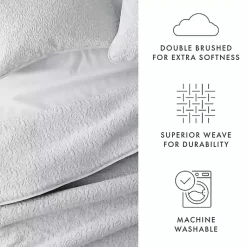 Kirklands Home Floral Stitch 2-pc. Twin Quilt Set Gray Discount