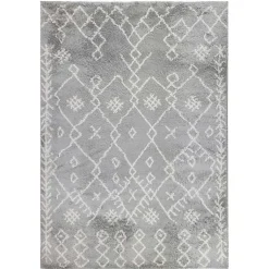 Kirklands Home Geometric Area Rug, 5x8 Gray Online