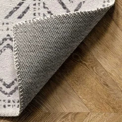 Kirklands Home Gray Geometric Medallion Washable Runner Best