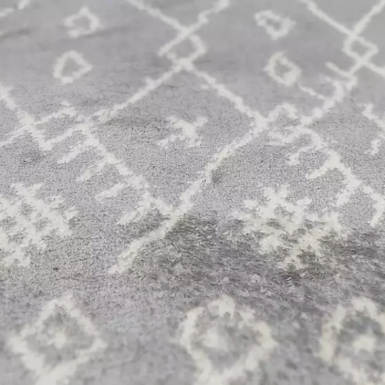 Kirklands Home Geometric Runner Gray
