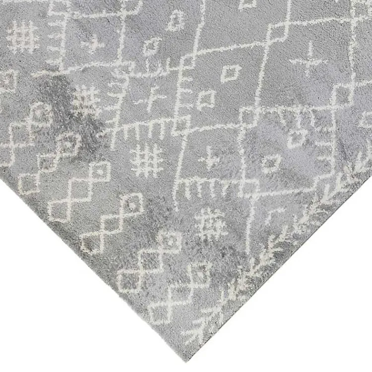 Kirklands Home Geometric Runner Gray