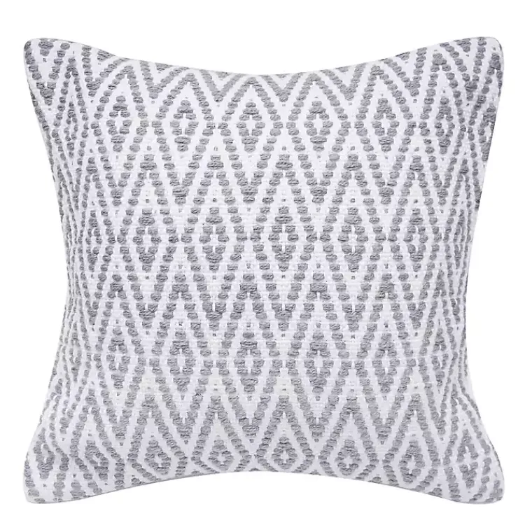 Kirklands Home Gray Harlequin Indoor/Outdoor Pillow Sale