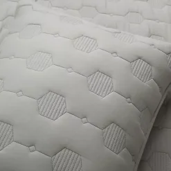 Kirklands Home Hexagon Honeycomb 3-pc. Cali King Quilt Set Gray Hot