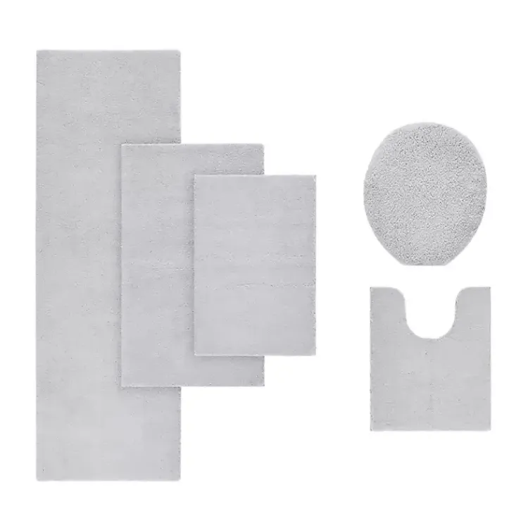 Kirklands Home High Pile Marshmallow Bath Mat, 40 in. Gray Best