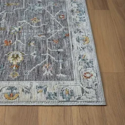 Kirklands Home Gray Ivory Accent Rug, 2x3 Outlet